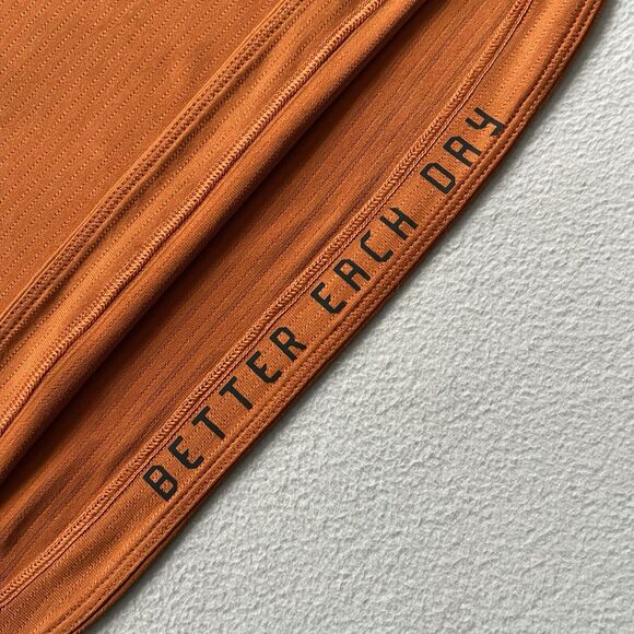 Lululemon Men RINS Solid Orange License To Train Relaxed Short Sleeve Shirt L - Picture 5 of 8